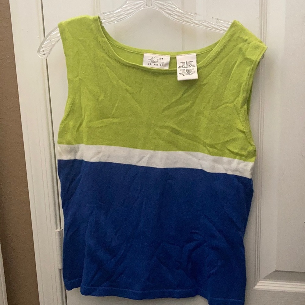FINAL MARKDOWN Kathie lee collection knit tank top (L)